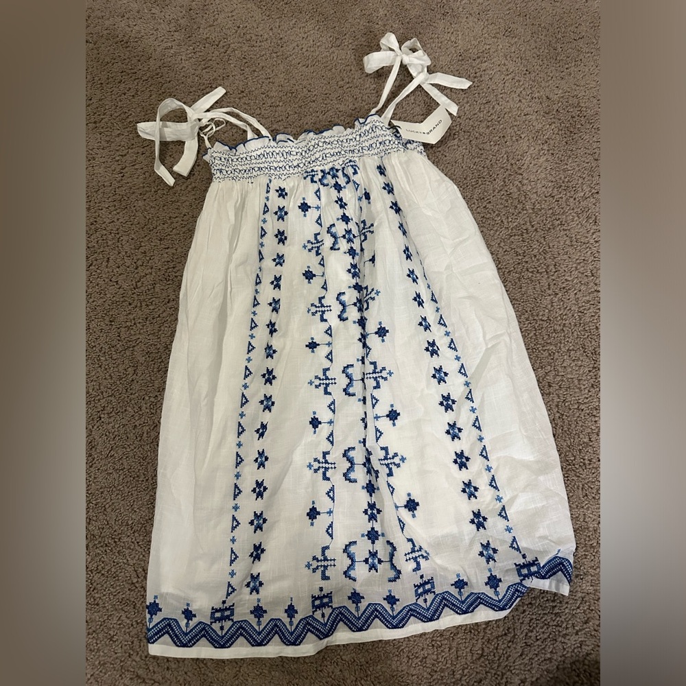 Blue & White Dress